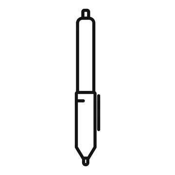 Marker pen drawing tool with clip for graphic designers illustrating Illustration