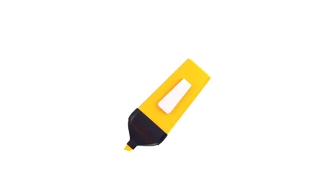 Marker pen icon animation 3d render Stock-Footage 314735265