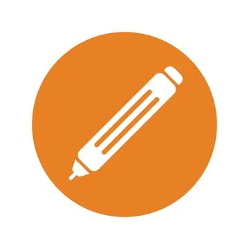 Marker pen icon, highlighter Stock Illustration