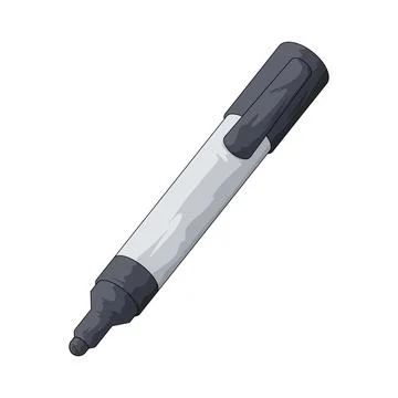 Marker pen illustration Stock Illustration