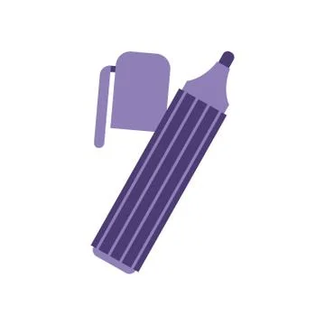 Marker school supply flat style 库存插图