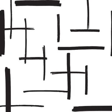 Marker Strokes Seamless Pattern Stock Illustration