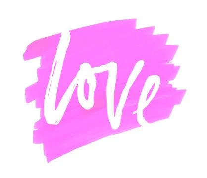 Marker vector Illustration. Hand lettering vector love. Stock Illustration