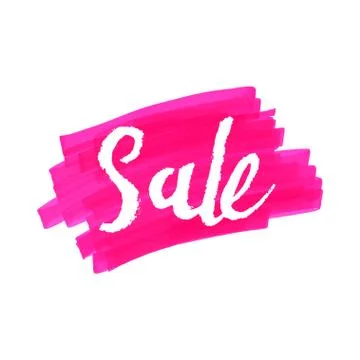 Marker vector Illustration. Hand lettering vector SALE. Stock Illustration