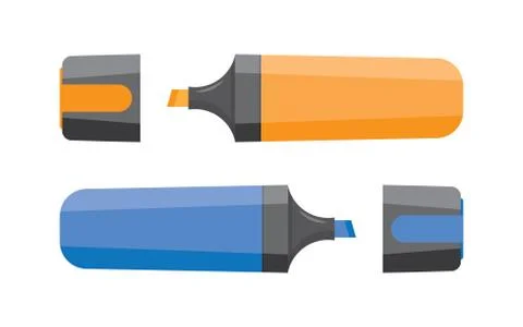 Marker on white background. Stock Illustration