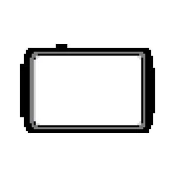 Marker whiteboard school game pixel art vector illustration Stock Illustration