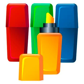 Markers Stock Illustration