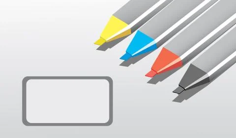 Markers Stock Illustration