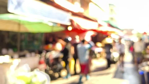 Market 6 Stock Footage 321666026