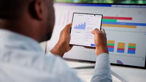 Market Advisor Predicts Trade Performance Stock Footage 320768361