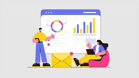 Market Analysis Animation HD On Alpha Stock Footage 295907898