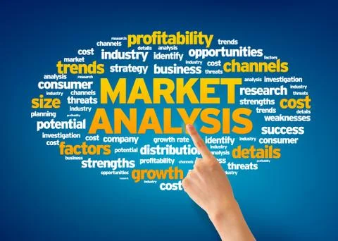 Market analysis Illustrazione stock