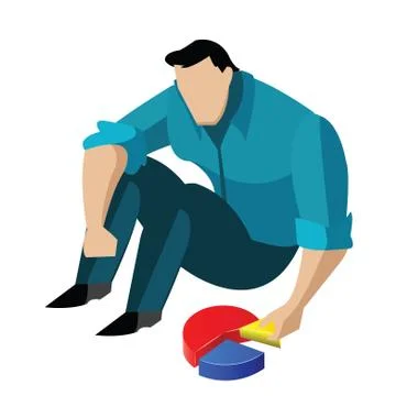 Market analysis Illustrazione stock