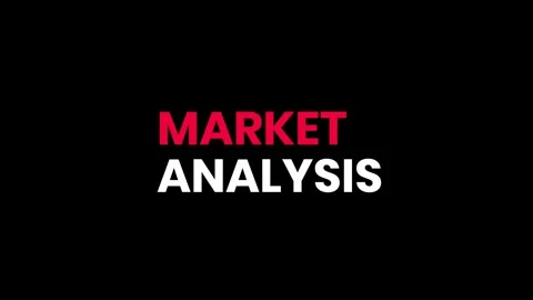 Market analysis typography motion graphic animation isolated on black background Stock Footage 344093510