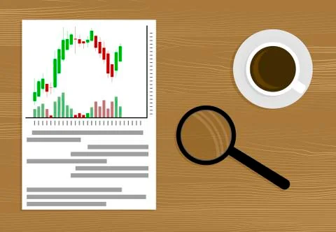 Market analysis vector Stock Illustration