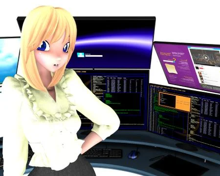 Market analyst Stock Illustration