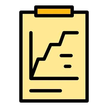 Market analytics icon vector flat Illustrazione stock