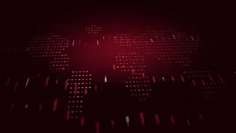 Market Atlas Bear with Data Visualization Financial Graphs Stock Market Trends Stock Footage 344778398