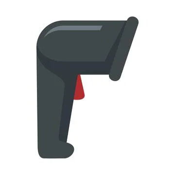 Market barcode scanner icon flat isolated vector Stock-Illustration