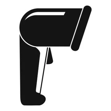 Market barcode scanner icon, simple style Stock-Illustration