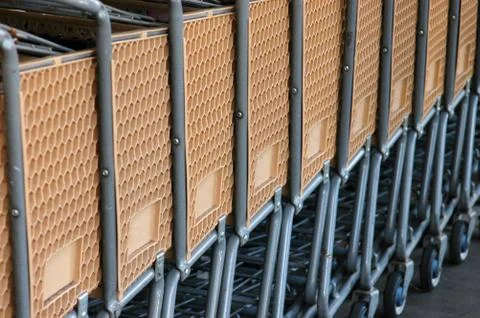 Market carts Foto stock