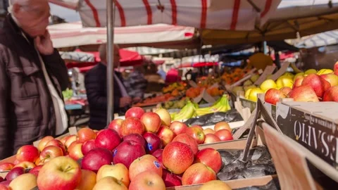 Market in Catania Stock Footage 163855680
