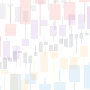 Market chart background on white. 3D illustration for option, forex, exchange Stockillustratie