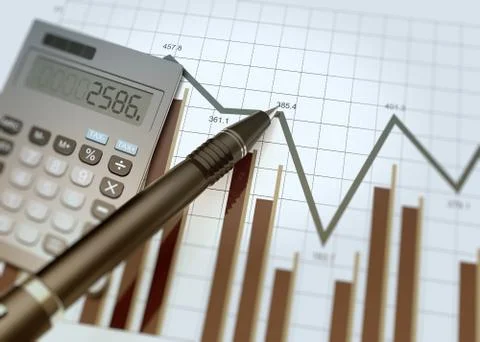 Market chart concept Stock Illustration