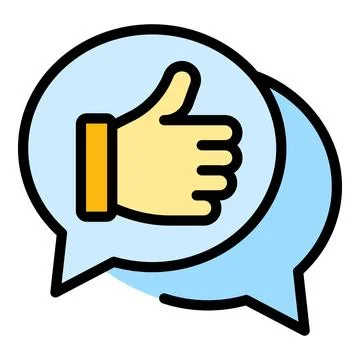 Market chat icon vector flat Stockillustratie