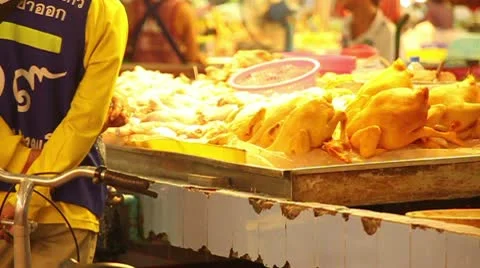 Market Chicken 스톡 동영상 8986203