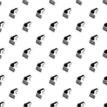 Market code scanner pattern vector seamless Stock Illustration