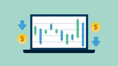 Market crash chart with downward arrows 2d Animation with Alpha Matte Stock Footage 335801101