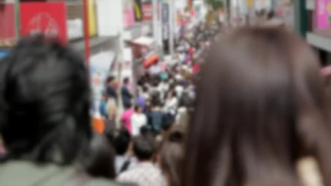 Market crowd blur view Stock-Footage 272181608