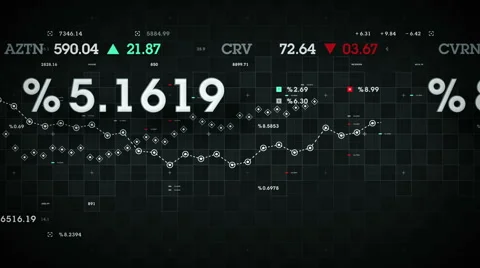 Market Data Black Stock Footage 61045116