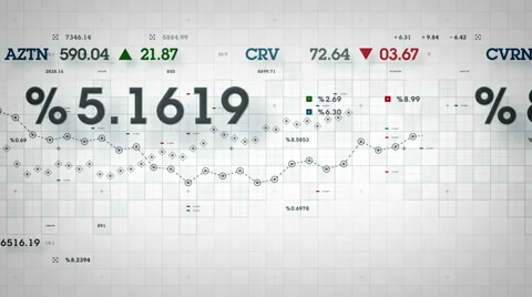 Market Data White Stock Footage 61045181