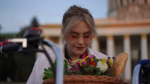 Market Day A Vibrant Array of Flowers and Fresh Organic Produce Await You Here Stock Footage 312983823