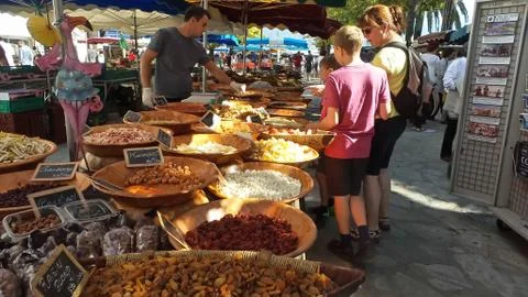 Market display Stock Photos