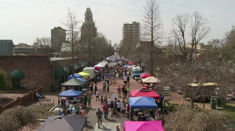 Market Downtown Stock Footage 38086392