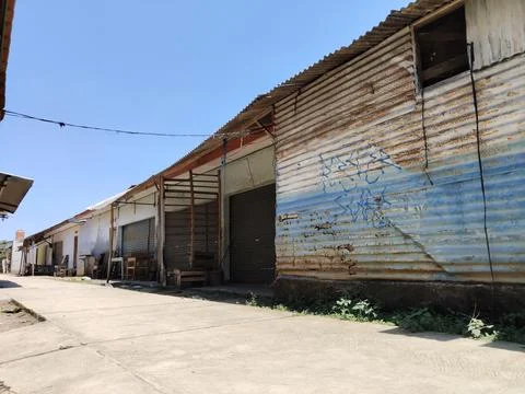 Market ends Foto stock