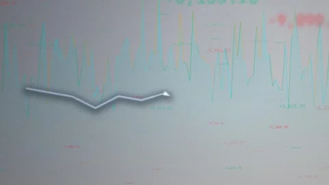 Market Equilibrium: Balanced Data Flow Trading Visualization 4K Alpha Stock Footage 333659486