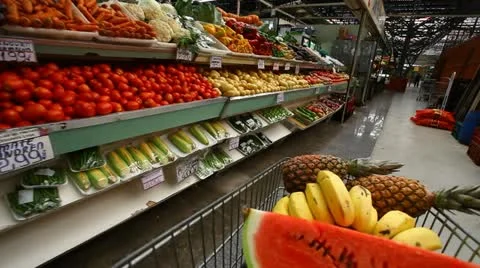 Market fruit and vegetable Stock Footage 22011315