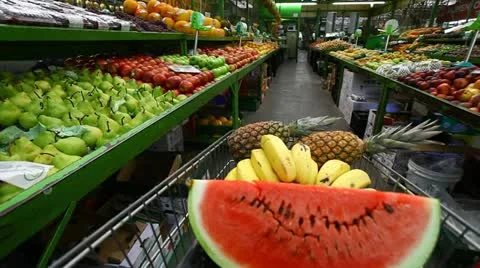 Market fruit and vegetable Stock-Footage 22011510