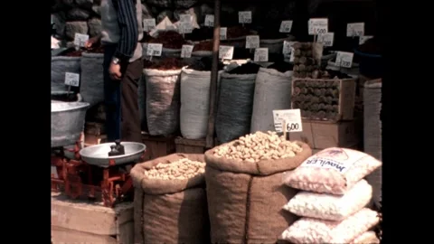 Market Goods Close-Up Stock Footage 278100864