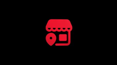 Market location 3d pin map rotating animation spinning in background Stock Footage 313513700