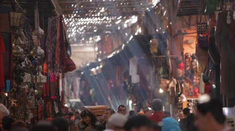 MARKET IN MARRAKECH Stock Footage 28041480