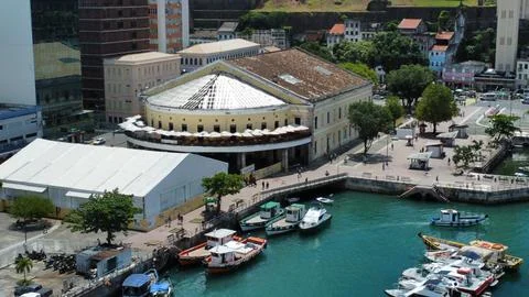 Market model(aerial image). Stock Photos
