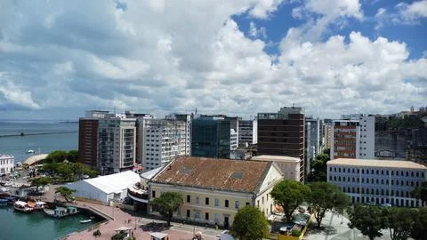 Market model(aerial image). Stock Photos