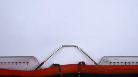 Market Needs - phrase printed on an old typewriter in red letters, close up. 스톡 동영상 126644630