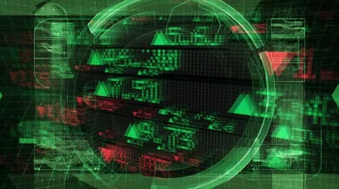 Market news - tv show graphic animation Stock Footage 9909812