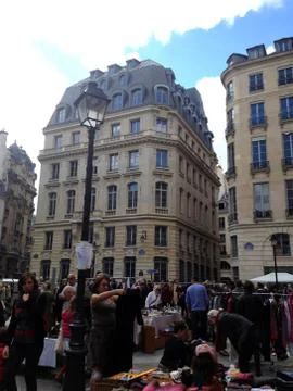 Market in Paris Stock Photos